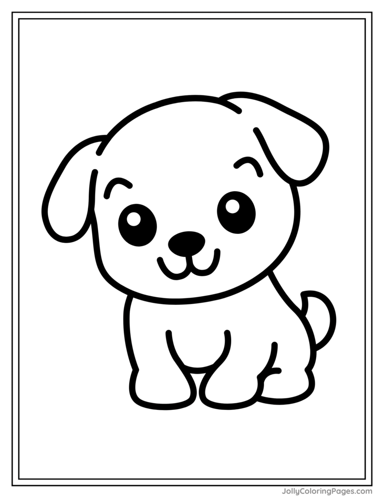 Puppy Dog Coloring Pages for Kids