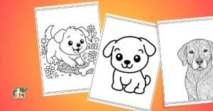free printable dog coloring pages​