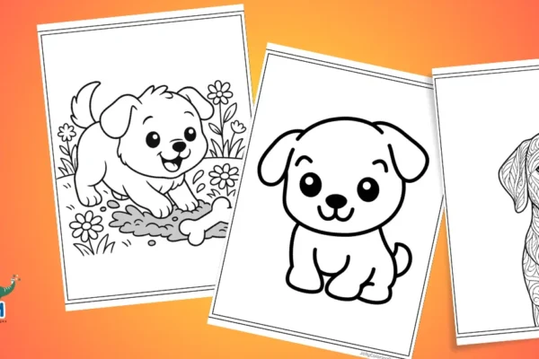 free printable dog coloring pages​